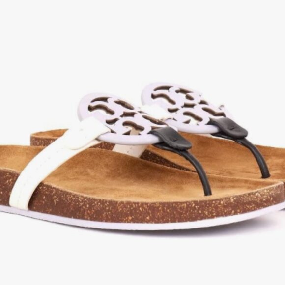 NIB Tory Burch Miller Cloud spring lavender perfect black ivory $198 - Picture 4 of 4